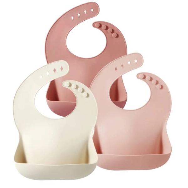 Silicone Baby Bib – 100% Food Grade, Soft, Non-Toxic & Easy to Clean